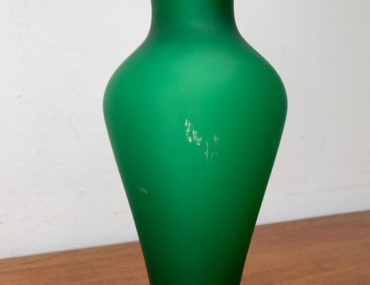 Italian Satinato Series Glass Vase attributed to Carlo Moretti, 1970s-UAH-1716603