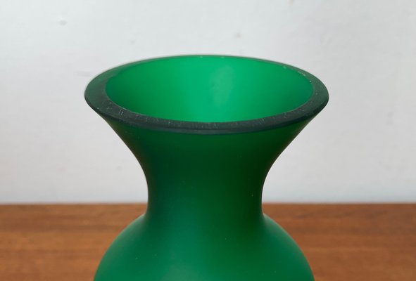 Italian Satinato Series Glass Vase attributed to Carlo Moretti, 1970s-UAH-1716603