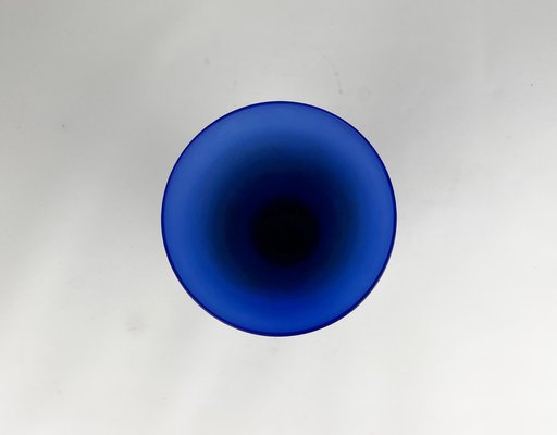 Italian Satinato Series Glass Vase attributed to Carlo Moretti, 1970s-UAH-1763638