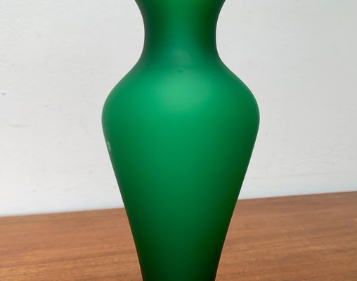 Italian Satinato Series Glass Vase attributed to Carlo Moretti, 1970s-UAH-1716603