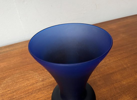 Italian Satinato Series Glass Vase attributed to Carlo Moretti, 1970s-UAH-1763638