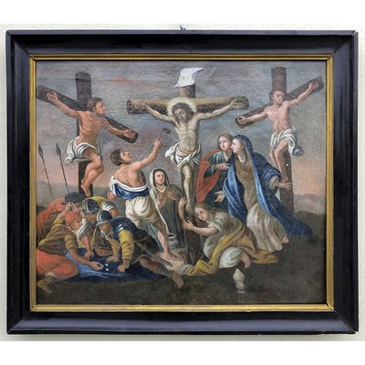 Italian School Artist, The Crucifixion, 1800s, Oil on Canvas-BEW-2023611