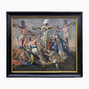 Italian School Artist, The Crucifixion, 1800s, Oil on Canvas-BEW-2023611