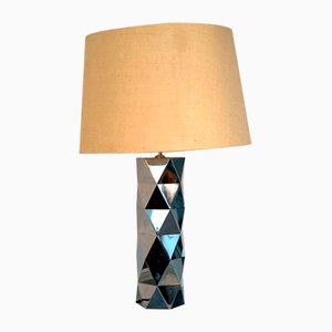 Italian Sculptural Chrome-Plated Metal Table Lamp, 1960s-CIP-2023775