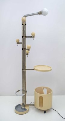 Italian Sculptural Sculptural Floor Lamp with Steel Hanger and Umbrella Stand, 1960s-FER-1448923