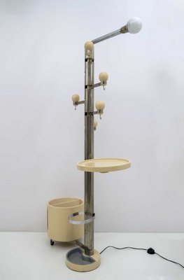 Italian Sculptural Sculptural Floor Lamp with Steel Hanger and Umbrella Stand, 1960s-FER-1448923