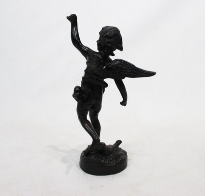 Italian Sculpture of Angelic Motif in Patinated Bronze, 1930s-UY-690565