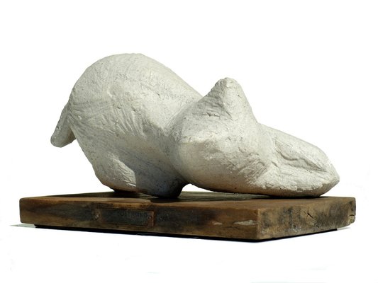 Italian Sculpture of Cat by Gino Cosentino for Litoceramica Piccinelli, 1930-KGD-1793787