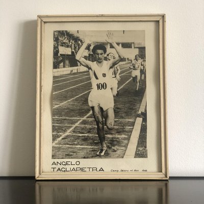 Italian September Sports Photos with Frame, 1940s, Set of 10-MOH-935712