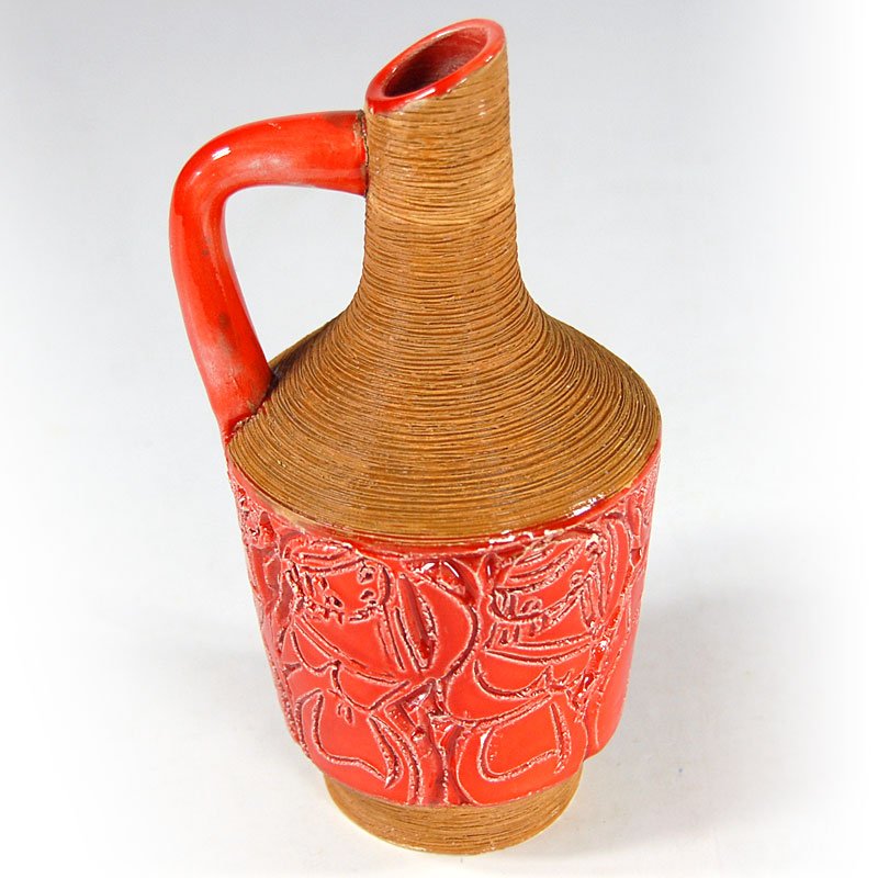 Italian Sgraffito Vase from Fratelli Fanciullacci, 1970s