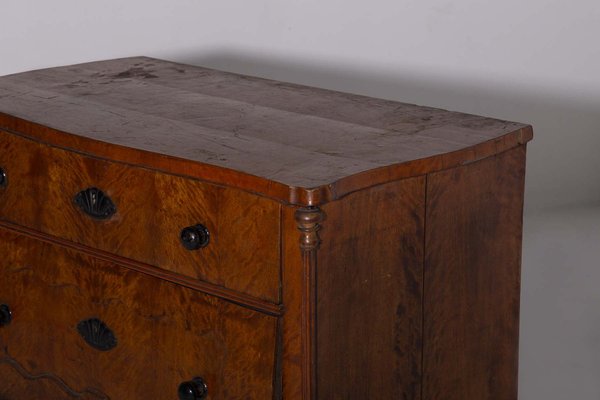 Italian Sicilian Chest of Drawers in Briar Wood, Late 1800s-RCE-1773426