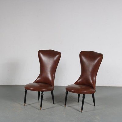 Italian Side Chairs, 1950s, Set of 2-DV-1335005