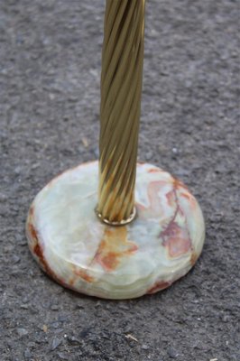 Italian Side Table in Brass and Glass, 1950s-EH-1318642