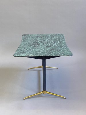 Italian Side Table in Brass and Marble, 1950s-BHV-1336670