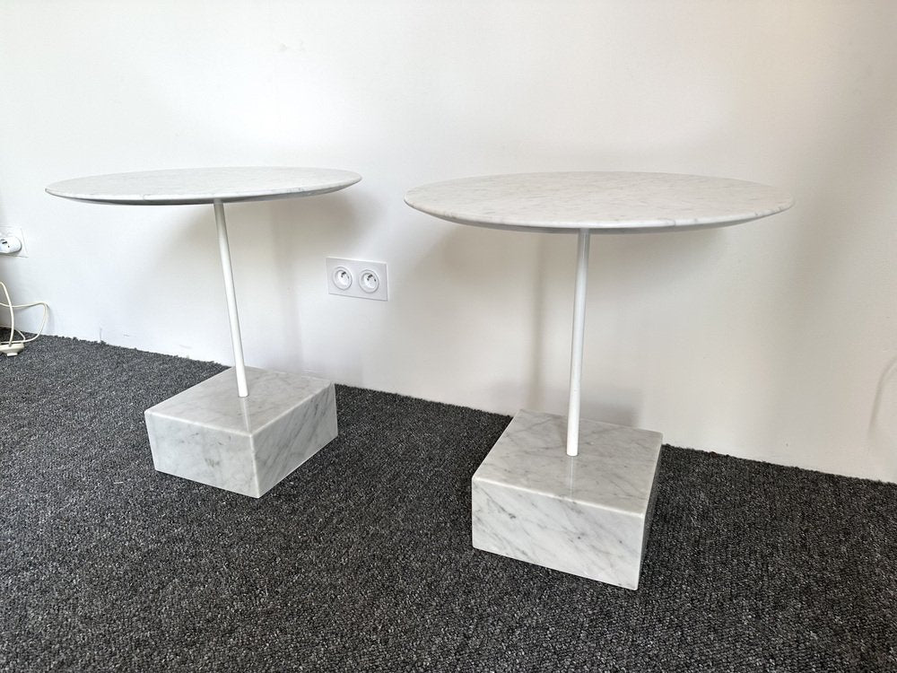 Italian Side Tables Spring by Ettore Sottsass for Latest Edition, 1980s, Set of 2