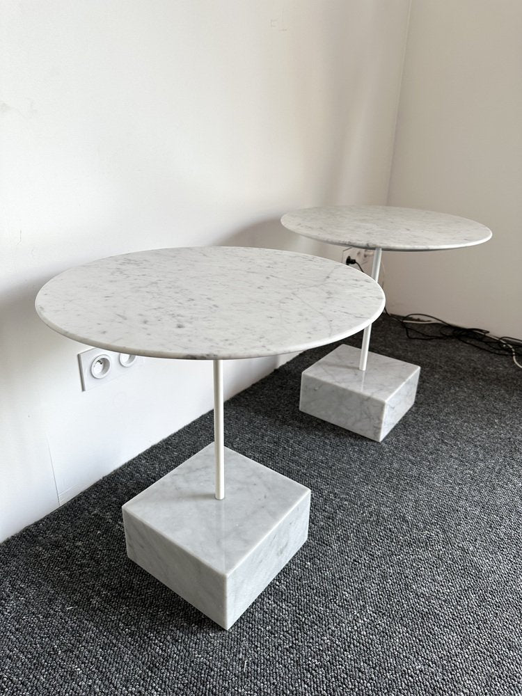 Italian Side Tables Spring by Ettore Sottsass for Latest Edition, 1980s, Set of 2