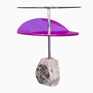 Italian Side Tables with Stone Base from Saporiti Italia, 1980s-VCV-1229078