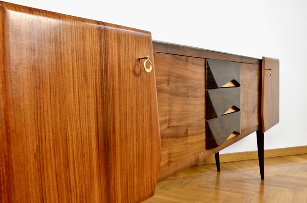 Italian Sideboard in Beech and Brass, 1950s-DUG-2041280