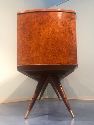 Italian Sideboard in Honey Color Birch Wood, 1950s-MTX-1016642