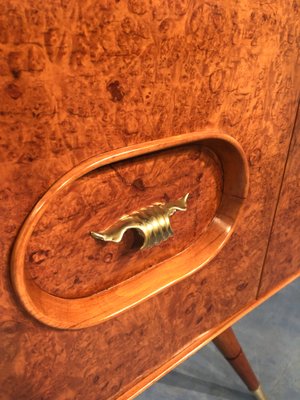 Italian Sideboard in Honey Color Birch Wood, 1950s-MTX-1016642