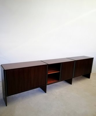 Italian Sideboard in Rosewood and Aluminum from MIM Concept, 1970s-UIW-1097921