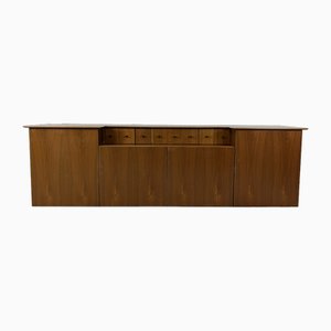 Italian Sideboard in Wooden and Finely Worked Brass, 1960s-TPO-1821305