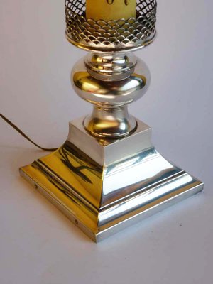 Italian Silver Table Lamp, 1950s-GKB-556068