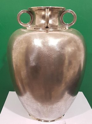 Italian Silver Vase by Mario Buccellati, 1940s-ZCI-751798