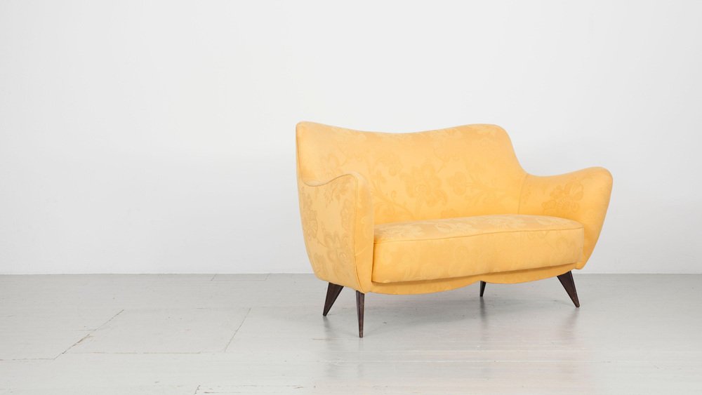 Italian Sofa and Armchairs byIsa Bergamo attributed to Guglielmo Veronesi, 1950s, Set of 3