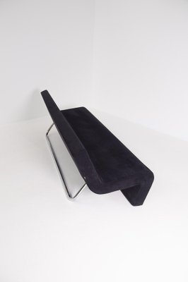 Italian Sofa in Black Velvet and Steel by MDF Italia-RCE-1128375