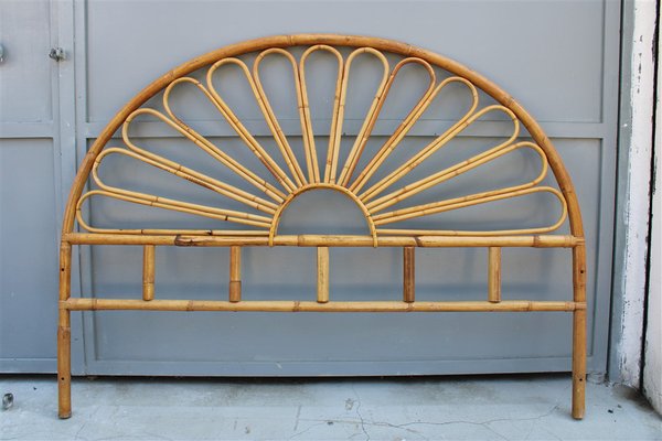 Italian Solid Bamboo Headboard, 1950s-EH-1240296