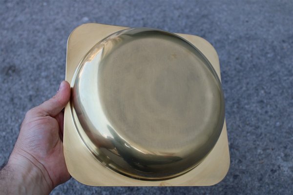 Italian Solid Brass Bowl, 1970s-EH-675730