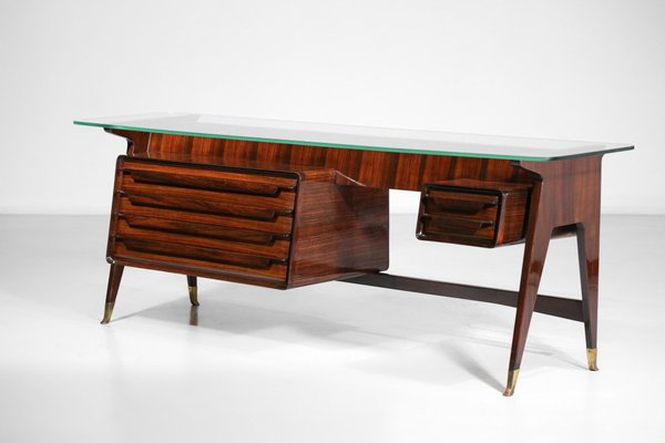 Italian Solid Wood Sideboard or Console by Vittorio Dassi, 1960s-YU-1312256