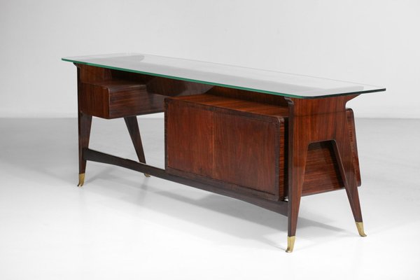 Italian Solid Wood Sideboard or Console by Vittorio Dassi, 1960s-YU-1312256