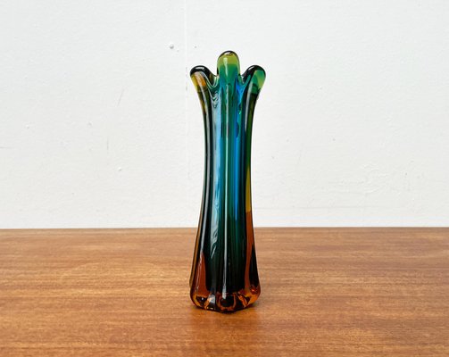 Italian Sommerso Murano Glass Vase attributed to Flavio Poli for Seguso, 1970s-UAH-1716530