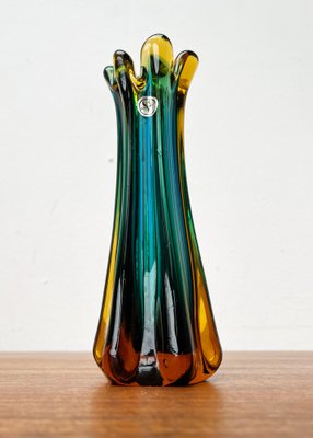 Italian Sommerso Murano Glass Vase attributed to Flavio Poli for Seguso, 1970s-UAH-1716530