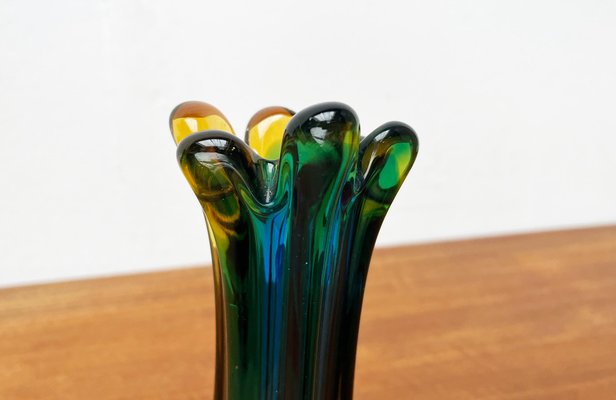 Italian Sommerso Murano Glass Vase attributed to Flavio Poli for Seguso, 1970s-UAH-1716530