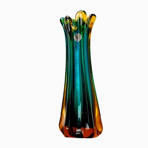 Italian Sommerso Murano Glass Vase attributed to Flavio Poli for Seguso, 1970s-UAH-1716530