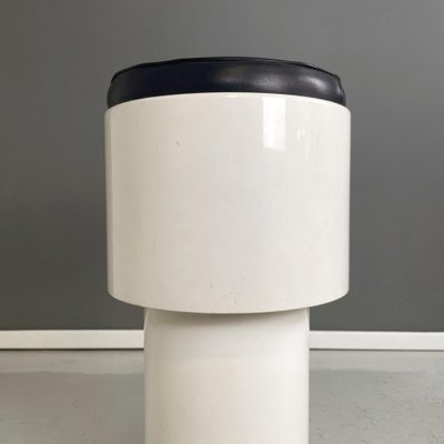 Italian Space Age Black and White High Bar Stool, 1960s-GDD-1761415