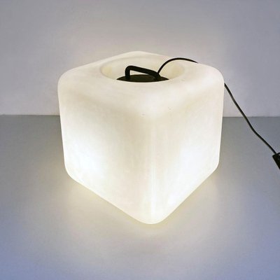 Italian Space Age Cubic Opaline Glass Lamp by Giorgio De Ferrari for VeArt, 1970s-GDD-1260499