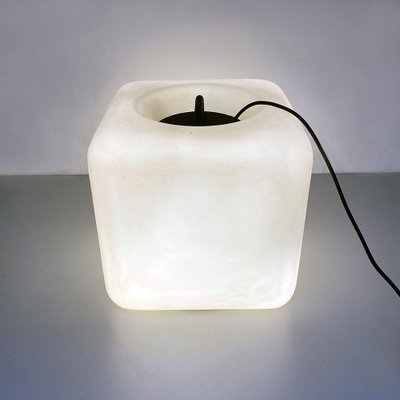 Italian Space Age Cubic Opaline Glass Lamp by Giorgio De Ferrari for VeArt, 1970s-GDD-1260499