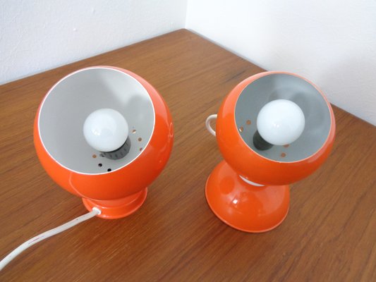 Italian Space Age Metal Internal Magnet Table Lamps by Reggiani, 1960s, Set of 2-RDW-1261717