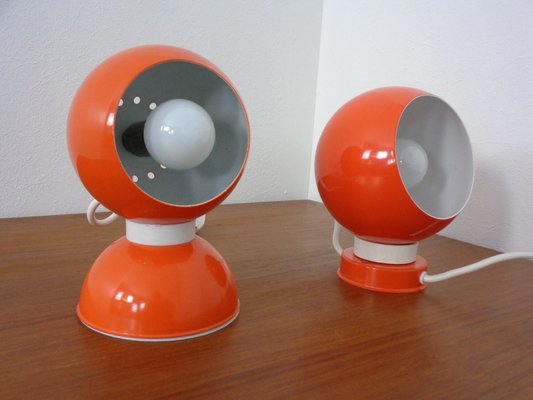 Italian Space Age Metal Internal Magnet Table Lamps by Reggiani, 1960s, Set of 2-RDW-1261717