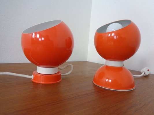 Italian Space Age Metal Internal Magnet Table Lamps by Reggiani, 1960s, Set of 2-RDW-1261717