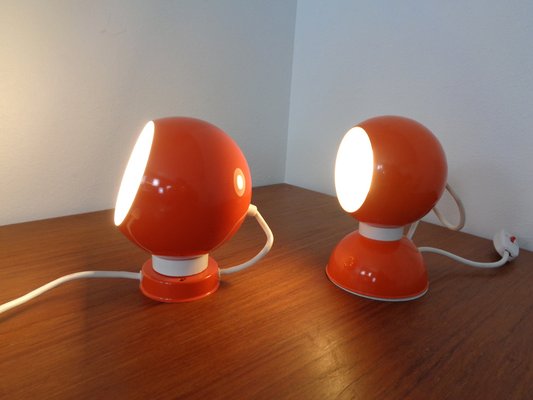 Italian Space Age Metal Internal Magnet Table Lamps by Reggiani, 1960s, Set of 2-RDW-1261717