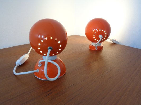 Italian Space Age Metal Internal Magnet Table Lamps by Reggiani, 1960s, Set of 2-RDW-1261717