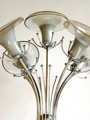 Italian Space Age Murano Glass Floor Lamp, 1960s-GKB-833373