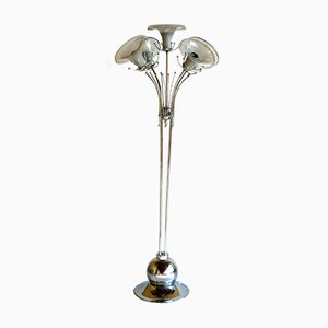 Italian Space Age Murano Glass Floor Lamp, 1960s-GKB-833373