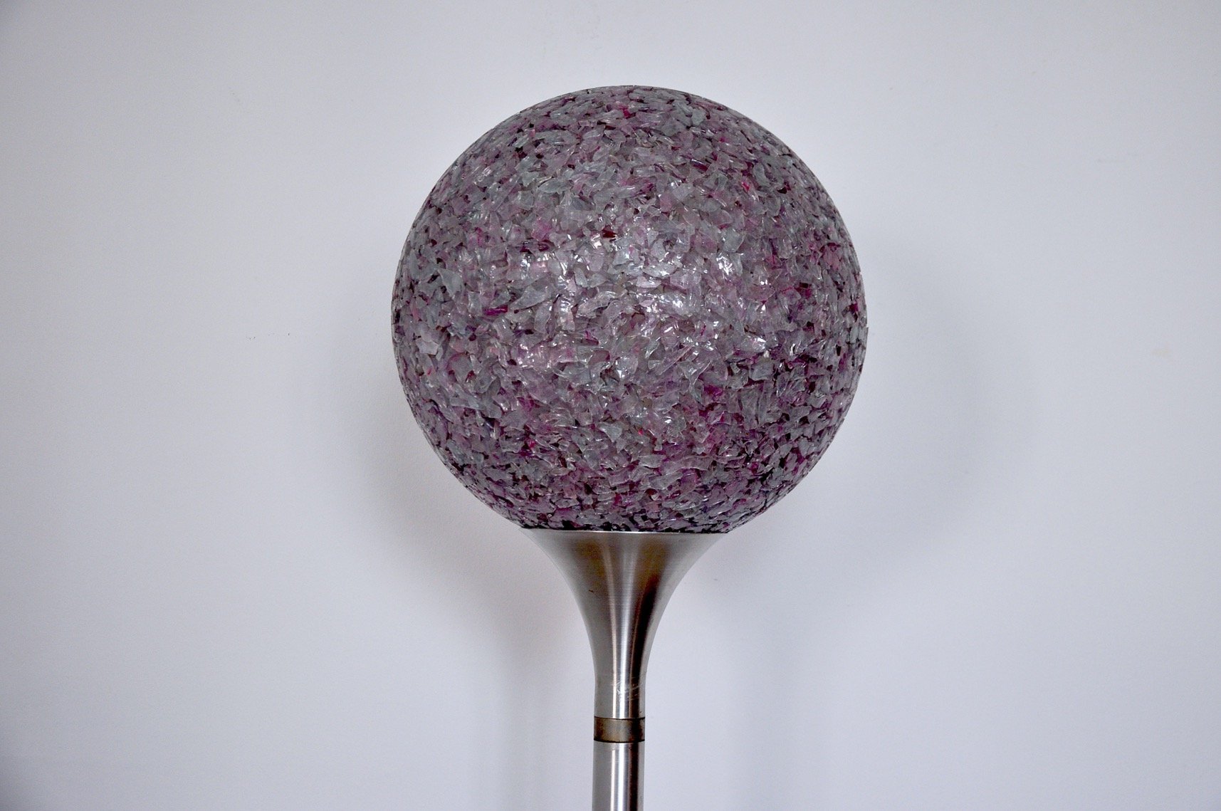 Italian Space Age Spherical Methacrylate Floor Lamp, 1970s