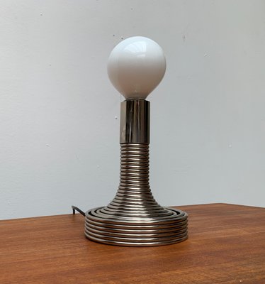 Italian Space Age Spiral Table Lamp by Angelo Mangiarotti for Candle-UAH-900433